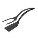 2-in-1-Löffel aus Nylon mit Eierspatel und Steakwendeklammer, Küchenzubehör und gebratene Pfannkuchen