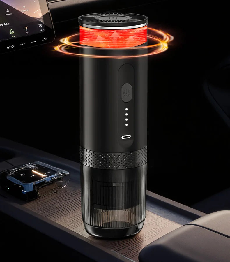 2-in-1 Kabellose elektrische Espressomaschine für Auto &amp; Zuhause Camping Tragbare KaffeemaschineKapselpulver Reisekaffeemaschine